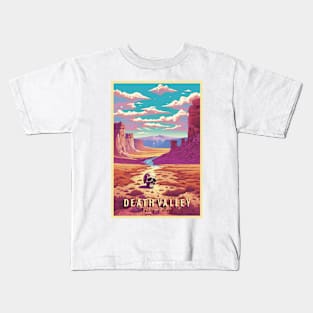 Death Valley National Park Vintage Travel  Poster Kids T-Shirt